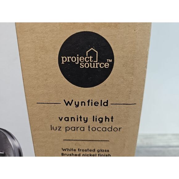 Project Source Wynfield Vanity Light Brushed Nickel Finish (1362637) [C4] - Picture 3 of 14